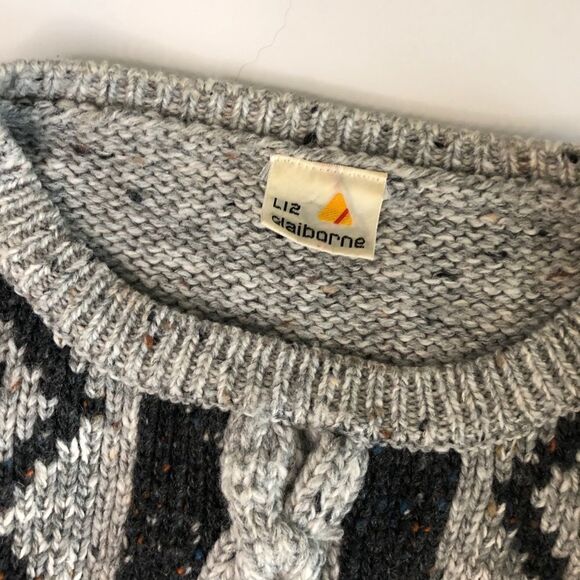 Liz Claiborne | vintage wool cable knit sweater - Picture 4 of 5